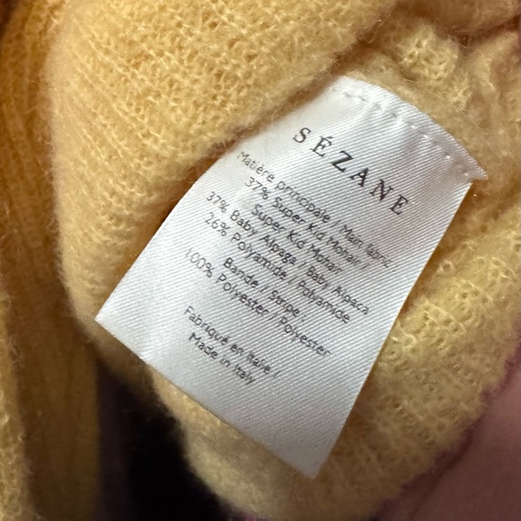 Sezane Gaspard Cardigan Light Yellow Knit Button Down Sweater - Picture 8 of 8